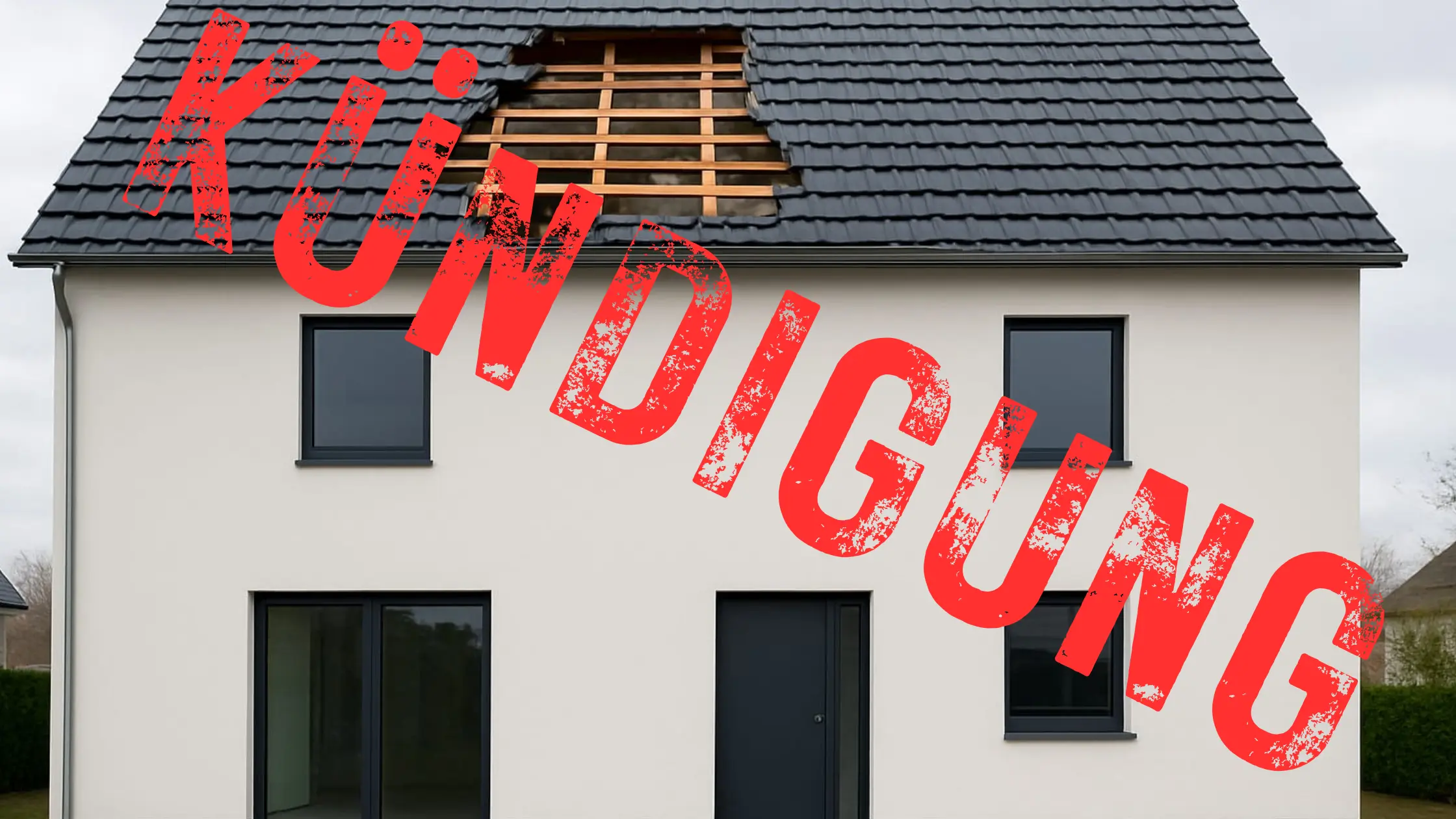 Gothaer kündigt Gebäudeversicherung 2025 – Wohnhaus mit Sturm- und Wetterschäden