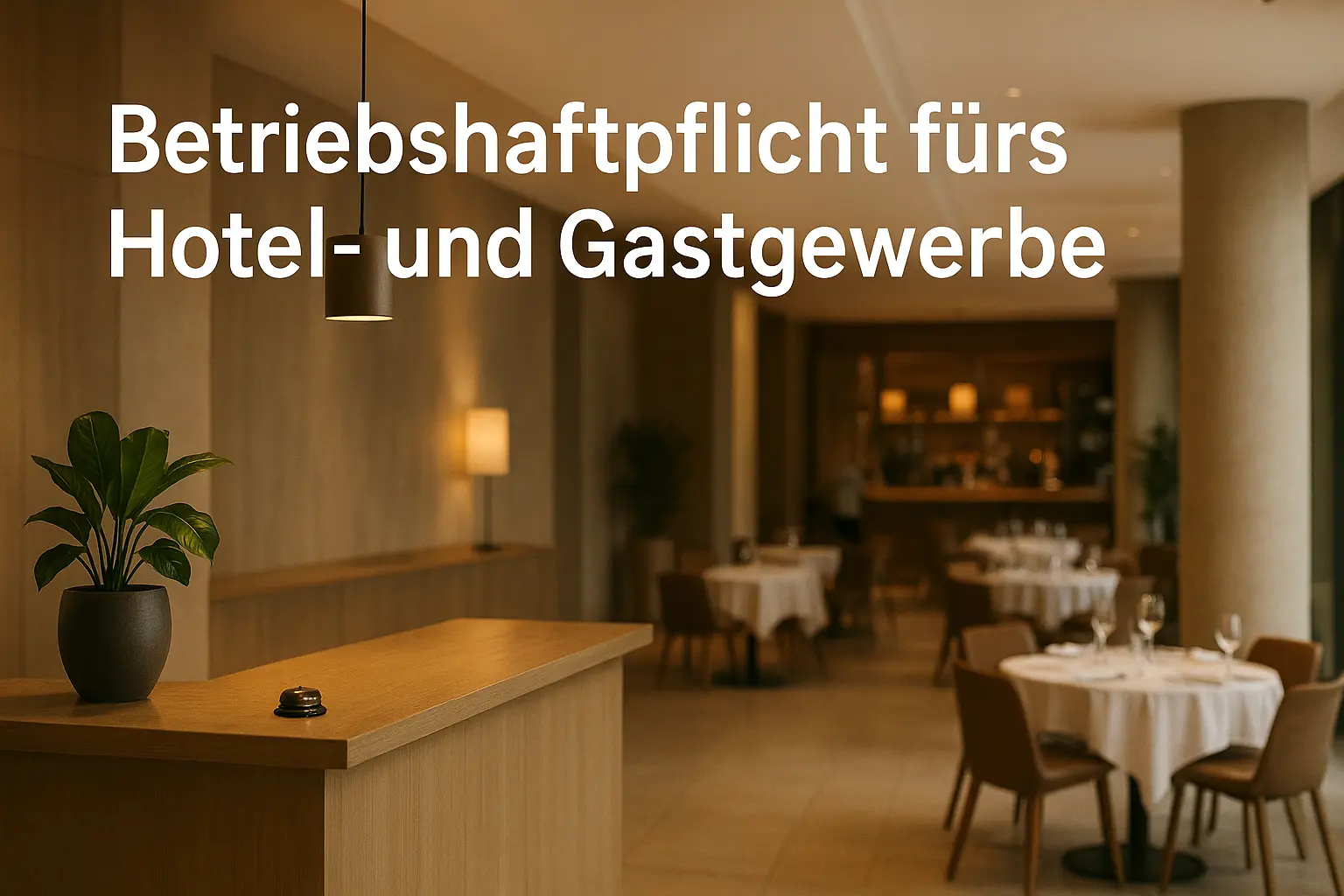 Betriebshaftpflicht für Restaurant und Hotelbetriebe 2026