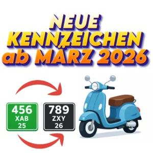 Mehr über den Artikel erfahren Roller & Moped Versicherung 2026: Kosten, Kennzeichen & sofort online abschließen